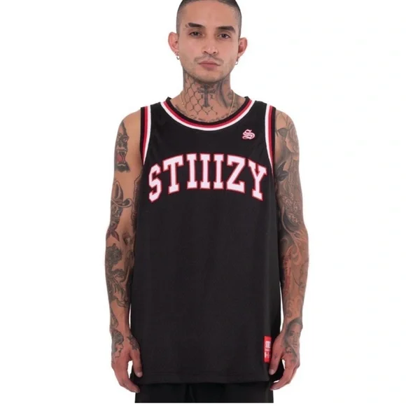 NEW STIIIZY Black Basketball Jersey XL Mens - Picture 1 of 7
